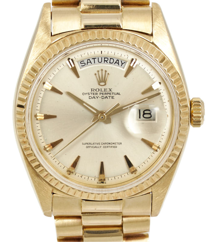 Yellow Gold Rolex Day Date Modelle Rolex Oyster Perpetual Day-Date 750 Gelbgold 18248 Vintage Uhren