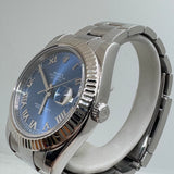 ROLEX Datejust 116334 41 mm Oyster Azurro Blue