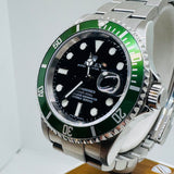 ROLEX Submariner Date 116610LV "Kermit"  Pointed Four with Box