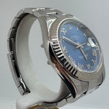 ROLEX Datejust 116334 41 mm Oyster Azurro Blue