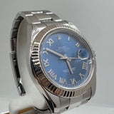 ROLEX Datejust 116334 41 mm Oyster Azurro Blue