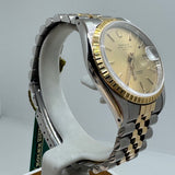 ROLEX Perpetual Date 15233 36 mm Champagne Jubilee