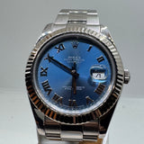 ROLEX Datejust 116334 41 mm Oyster Azurro Blue