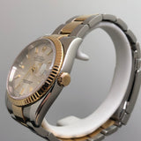 ROLEX Datejust 36 mm 116233 Flutted Bezel 18k or / Acier