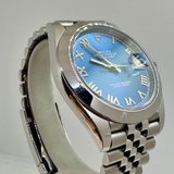 ROLEX Datejust 126300 41 mm Azzurro Blue Jubilee