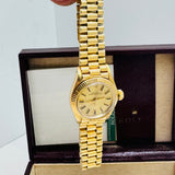 ROLEX Lady Oyster Perpetual 26 mm Champagne Dial 6719