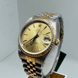 ROLEX Perpetual Date 15233 36 mm Champagne Jubilee