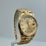 ROLEX Day-Date 36 mm 18038 18K Yellow Gold Diamond dial