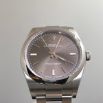 ROLEX Oyster Perpetual 39 mm 114300 Rhodium Dial