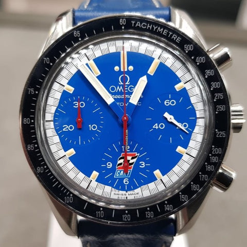 OMEGA Speedmaster Reduced Michael Schumacher Edition Blue | BBA-WATCH.COM