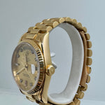 ROLEX Day-Date 36 mm 18038 18K Yellow Gold Diamond dial