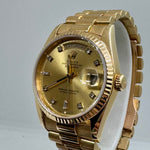 ROLEX Day-Date 36 mm 18038 18K Yellow Gold Diamond dial