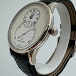 JAQUET DROZ Grande Seconde Ivory Enamel 18K Or Blanc