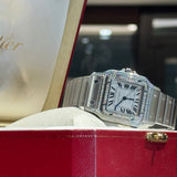 CARTIER Santos Galbée XL Diamonds W20098D6