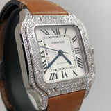 CARTIER Santos Diamonds wssa0010 Full-Set