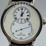 JAQUET DROZ Grande Seconde Ivory Enamel 18K Or Blanc