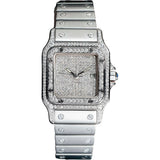CARTIER Personnalisation de la Collection Santos avec des Diamants Naturels  W20040D6 | BBA-WATCH.COM