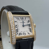 CARTIER Tank Française 1821 18K Yellow Gold Diamonds