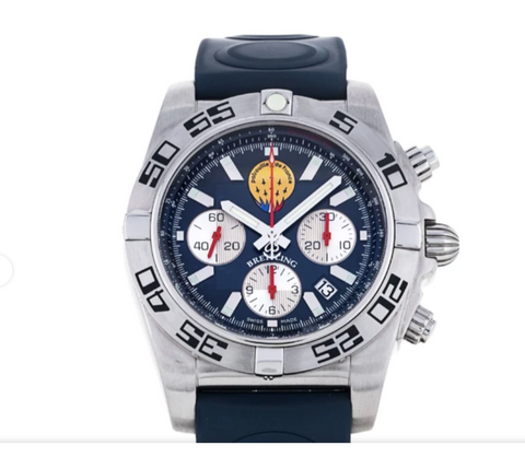 BREITLING Chronomat 44 mm AB0110 Limited Edition "Patrouille de France" | BBA-WATCH.COM