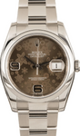 ROLEX Datejust 116200 36 mm Brown Flowers | BBA-WATCH.COM