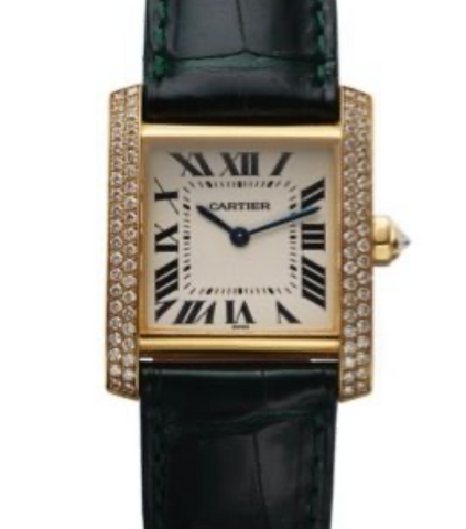 CARTIER Tank Française 1821 18K Yellow Gold Diamonds | BBA-WATCH.COM