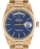 ROLEX Day-Date 36 mm 1803 18K Yellow Gold Blue Dial | BBA-WATCH.COM