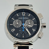LOUIS VUITTON Tambour Chronographe Damier Graphite QA094