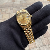 ROLEX Day-Date 36 mm 18038 18K Yellow Gold Diamond dial