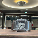 CARTIER Santos Galbée XL Diamonds W20098D6