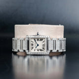 CARTIER Tank Française Iced – Fully Customized «Diamond» W51008Q3