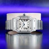 CARTIER Santos Galbée Natural Diamonds Customization W20060D6