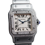 CARTIER Santos Galbée Natural Diamonds Customization W20060D6 | BBA-WATCH.COM