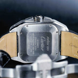 CARTIER Santos 100 XL Chronographe avec Diamants Naturels Personnalisation W20090X8