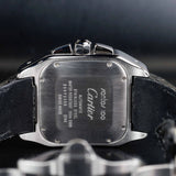 CARTIER Santos 100 XL Chronograph with Natural Diamonds Customization W20090X8
