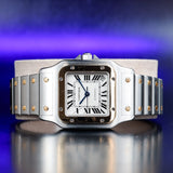CARTIER Santos Galbée XL Gold/Steel W20099C4