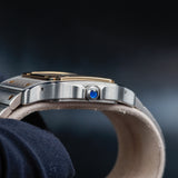 CARTIER Santos Galbée XL Gold/Steel W20099C4