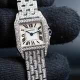 CARTIER Santos Demoiselle: Customization with Natural Diamonds W25064Z5