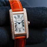 CARTIER Tank Américain avec Diamants Naturels Personnalisation W2607456