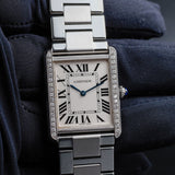 CARTIER Tank Solo Avec Personnalisation en Diamants Naturels W5200014