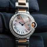 CARTIER Ballon Bleu with Natural Diamonds Customization W6920034