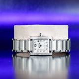 CARTIER Tank Française with Natural Diamonds Customization WE110006