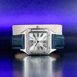 CARTIER Santos Dumont Large with Natural Diamonds Customization WSSA0022