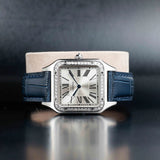 CARTIER Santos Dumont Large with Natural Diamonds Customization WSSA0022