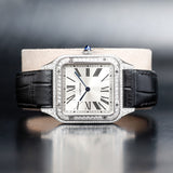 CARTIER Santos Dumont with Customization in Natural Diamonds WSSA0022