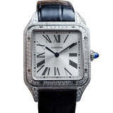 CARTIER Santos Dumont avec Personnalisation en Diamants Naturels WSSA0022 | BBA-WATCH.COM