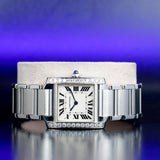 CARTIER Tank Française with Natural Diamonds Personalization WSTA0005
