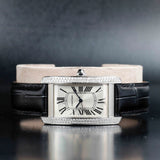 CARTIER Tank Américaine with Natural Diamonds Customization WSTA0018