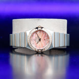 Omega Constellation Quartz avec Diamants Naturels Personnalisation 123.25.24.60.57.002