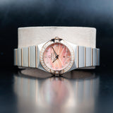Omega Constellation Quartz avec Diamants Naturels Personnalisation 123.25.24.60.57.002
