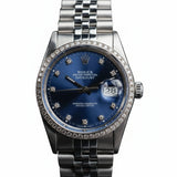 ROLEX Datejust 36 avec Diamants Naturels Personnalisation 16014 | BBA-WATCH